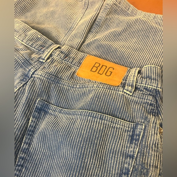 BDG Blue High Rise Corduroy Wide Leg Jeans Urban Outfitters Sz 27 - Picture 5 of 6